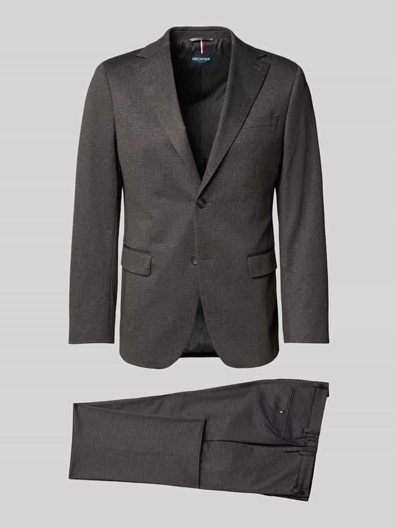 HECHTER PARIS Anzug mit Reverskragen Modell 'London' in Bordeaux, Größe 24