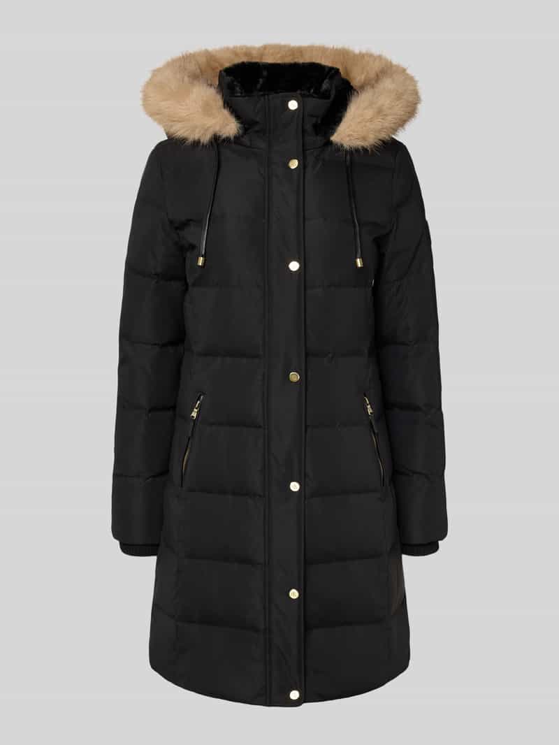 Lauren Ralph Lauren Daunenmantel mit Reißverschlusstaschen in Black, Größe L