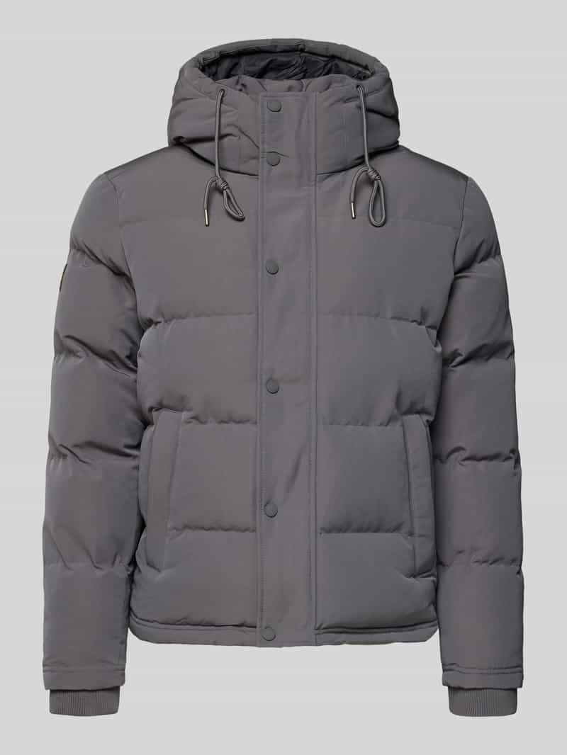 Superdry Steppjacke mit Eingrifftaschen Modell 'Everest' in Anthrazit, Größe L