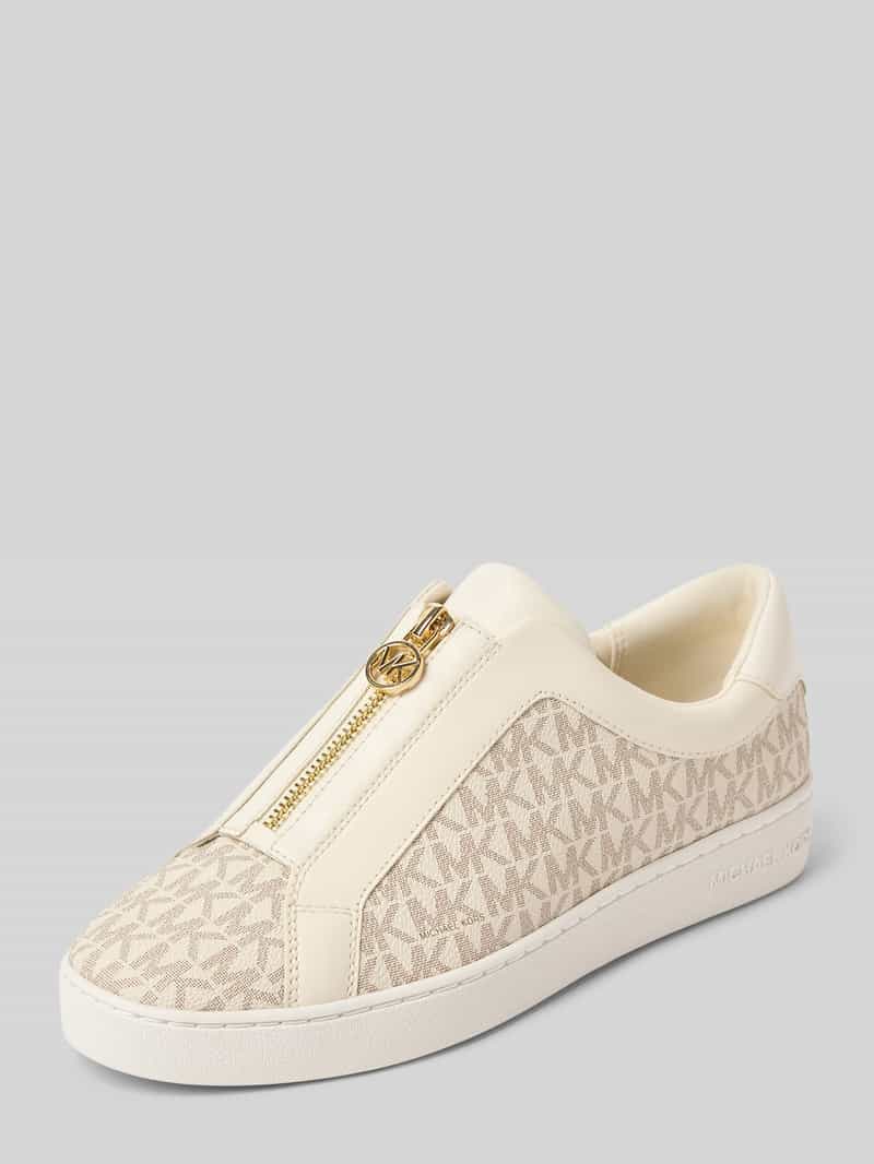 MICHAEL Michael Kors Sneaker mit Reißverschluss Modell 'KEATON' in Ecru, Größe 39
