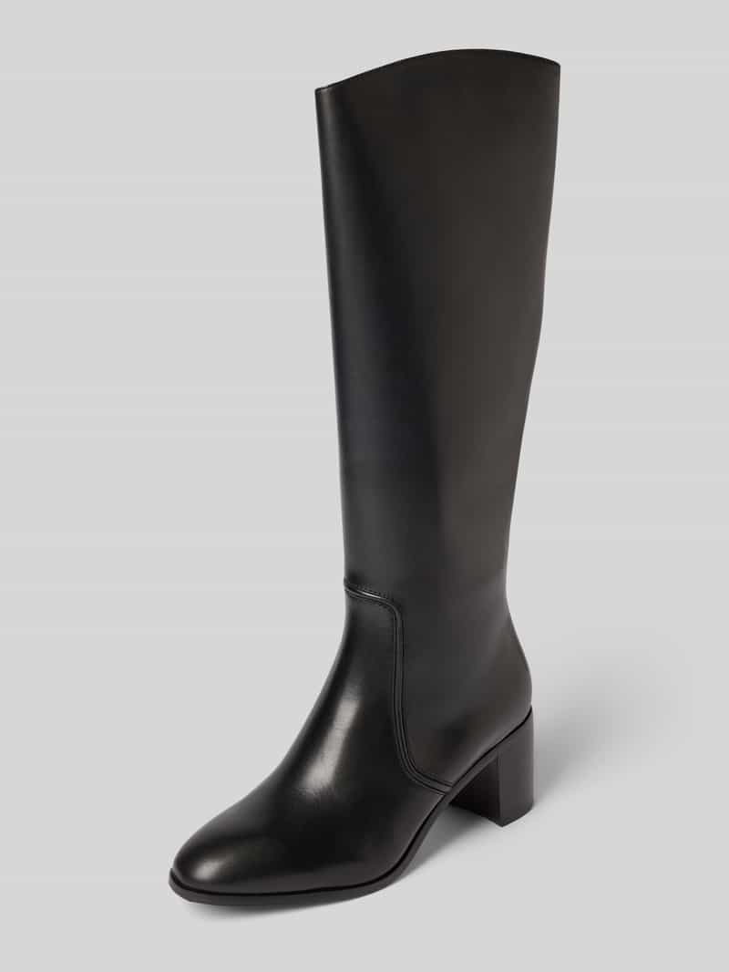 Lauren Ralph Lauren Lederstiefel mit Reißverschluss Modell 'CHARLY' in Black, Größe 40