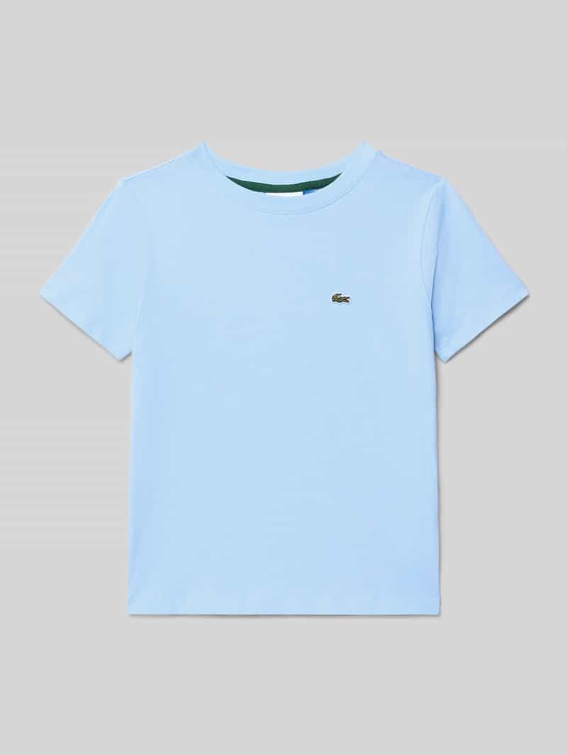 Lacoste Regular Fit T-Shirt aus reiner Baumwolle Modell 'CORE TEE' in Bleu, Größe 152