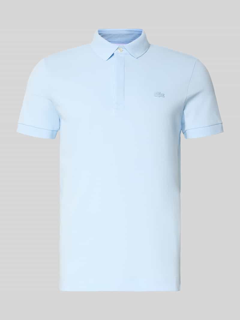 Lacoste Regular Fit Poloshirt aus Baumwoll-Mix in Hellblau, Größe L