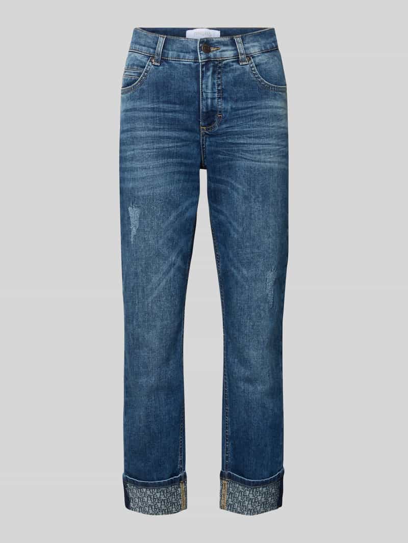Angels Slim Fit Jeans im 5-Pocket-Design Modell 'CICI' in Blau, Größe 40