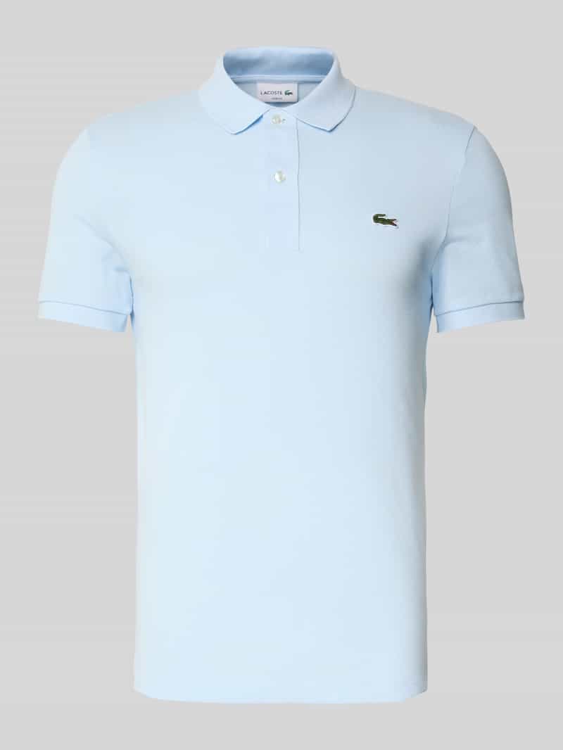 Lacoste Slim Fit Poloshirt aus reiner Baumwolle in Hellblau, Größe L