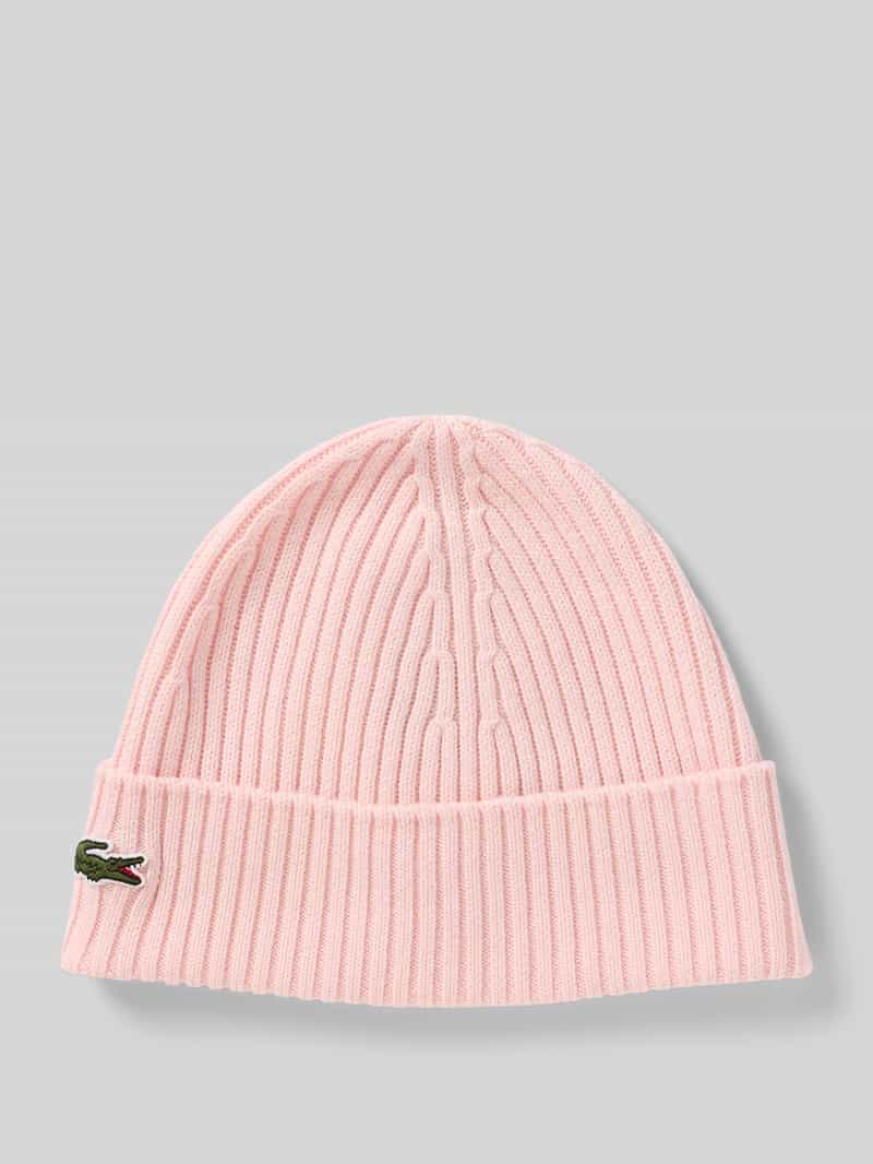 Lacoste Mütze aus reiner Wolle in Rhodium, Größe 1