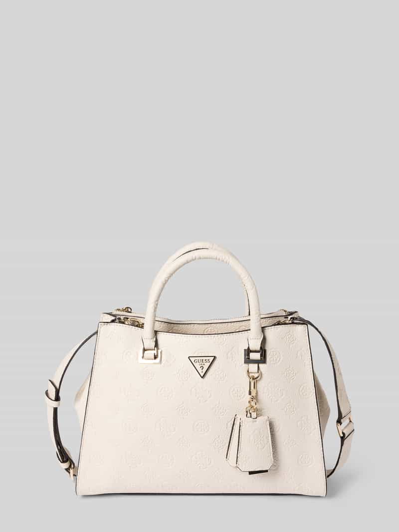 Guess Handtasche in Leder-Optik Modell 'Cresida' in Offwhite, Größe 1