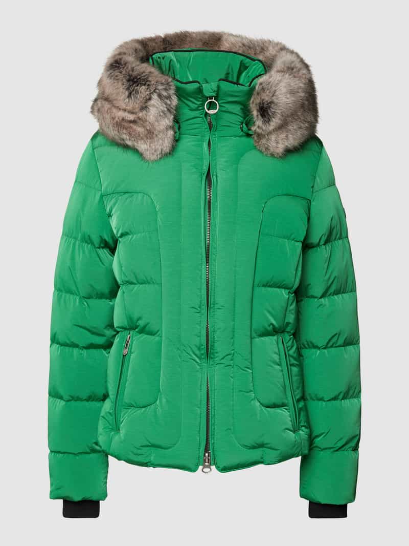 Wellensteyn Shaped Fit Steppjacke mit Kunstfell Modell 'ASTORIA' in Apfel Melange, Größe S