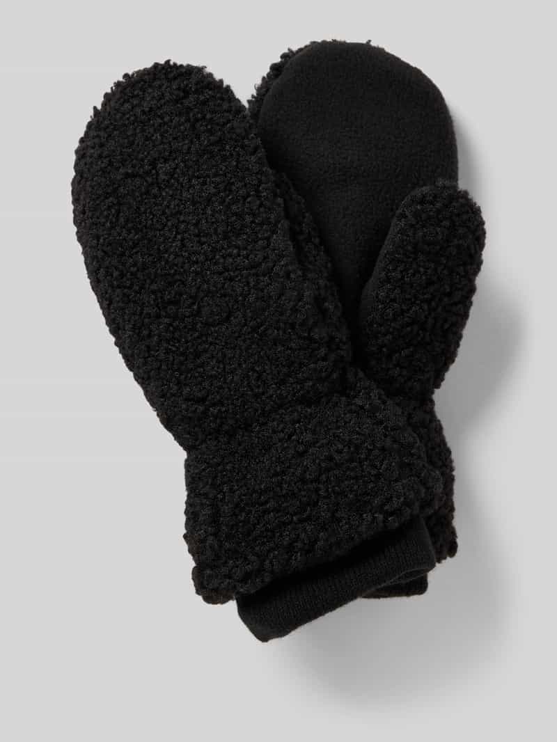 Only Handschuhe mit Teddyfell Modell 'THEA' in Black, Größe 1