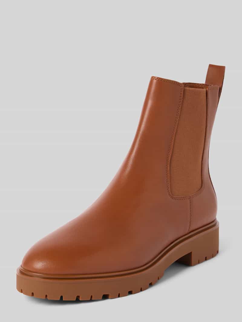 Lauren Ralph Lauren Stiefeletten mit Label-Applikation Modell 'ALLYSON' in Cognac, Größe 37