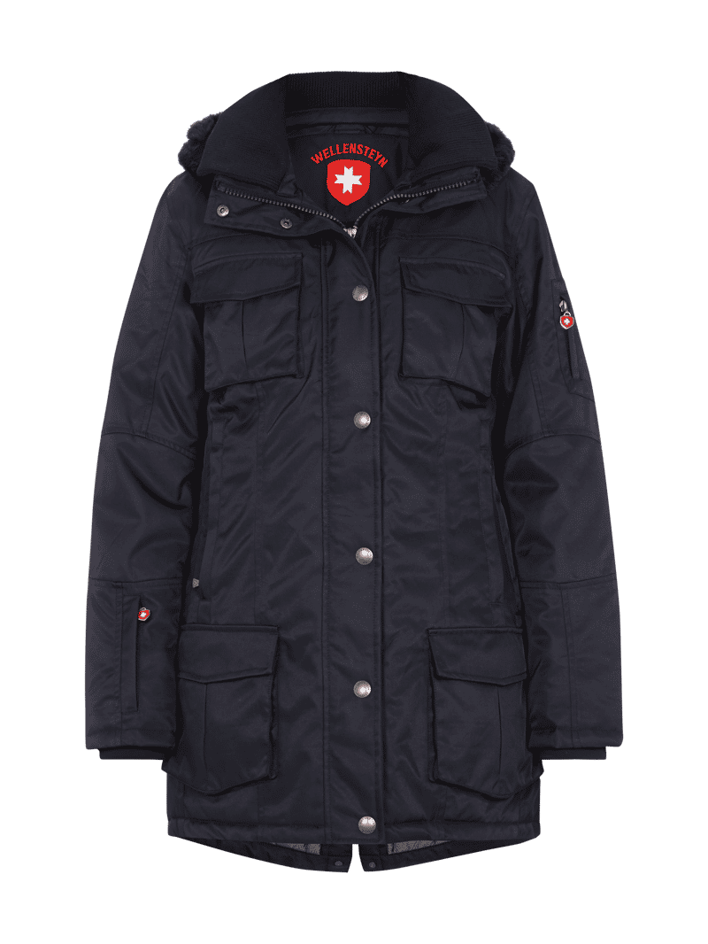 Wellensteyn Schneezauber Funktionsjacke mit Kapuze in Dunkelblau, Größe XS