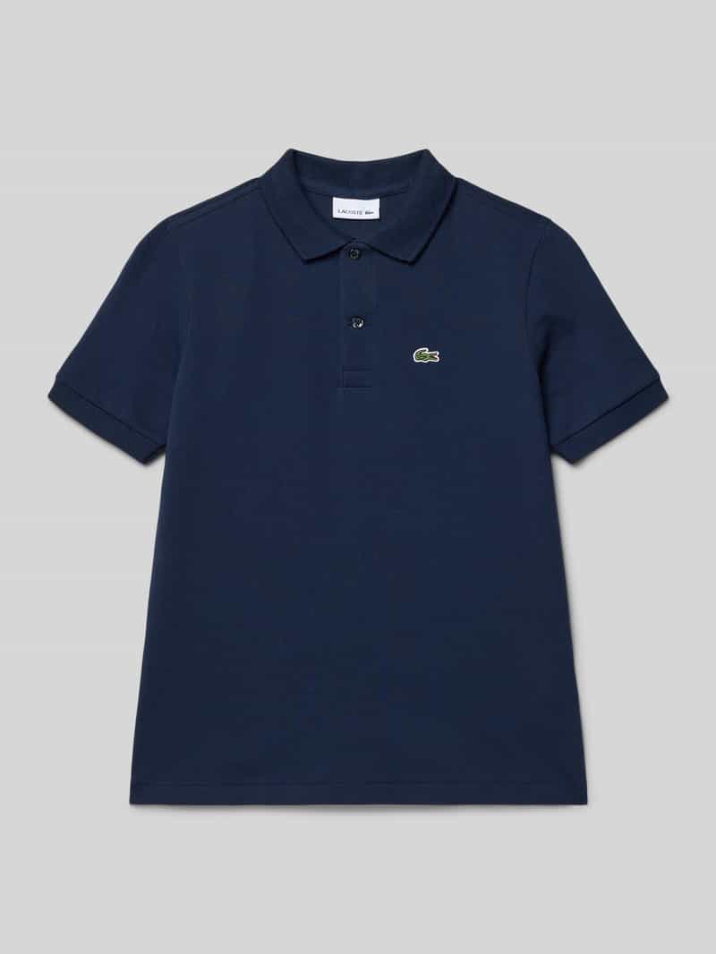 Lacoste Regular Fit Poloshirt aus reiner Baumwolle in Marine, Größe 140