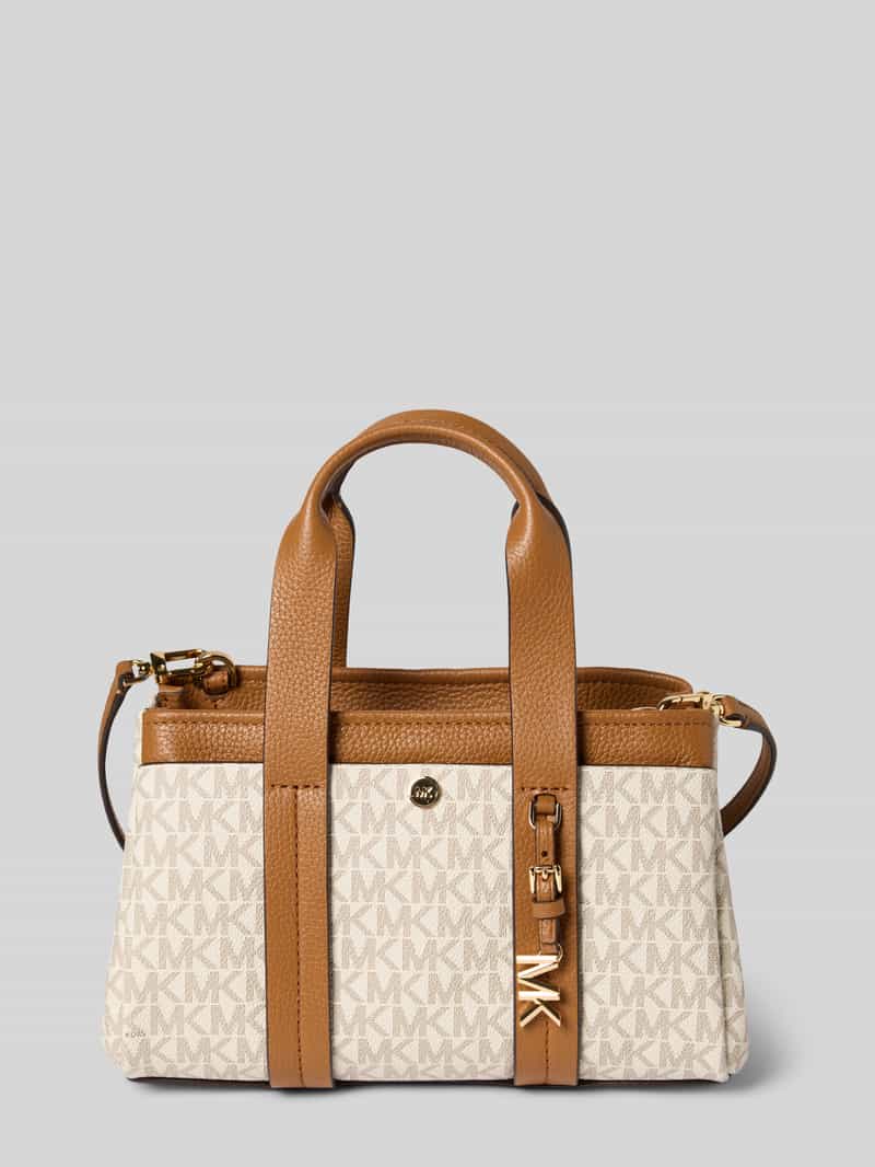 MICHAEL Michael Kors Handtasche mit Label-Applikation Modell 'ROMEE' in Ecru, Größe 1