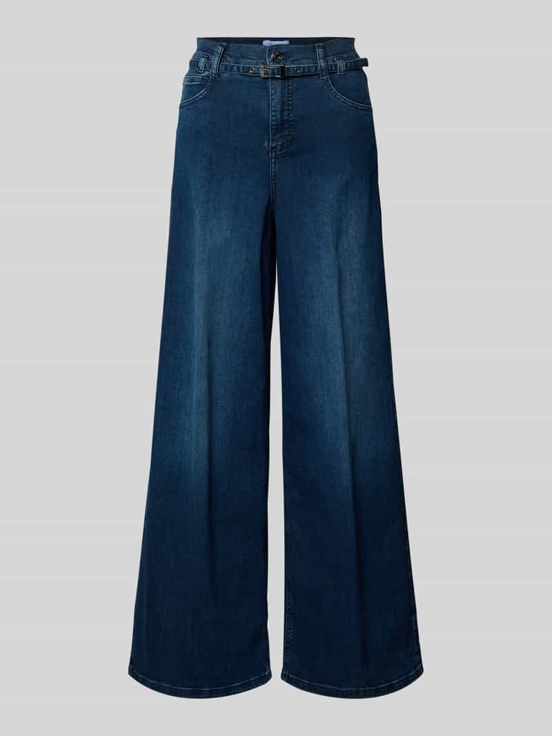 Wide Fit Jeans mit Taillenband Modell 'Liva'