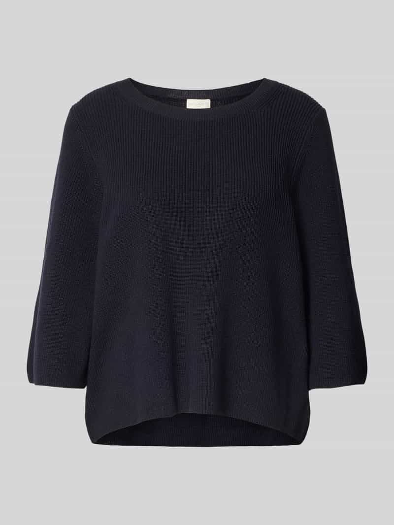 Strickpullover mit 3/4-Ärmel