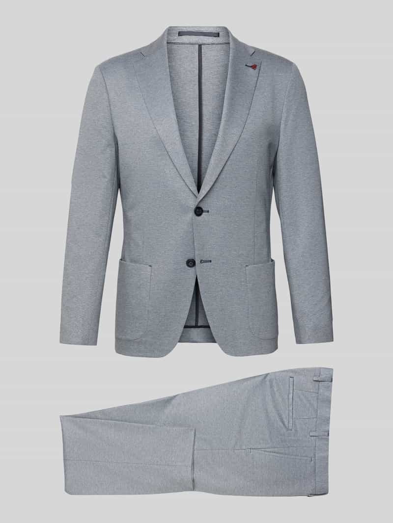 Roy Robson Anzug mit Reverskragen in Rauchblau, Größe 56