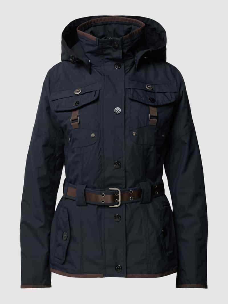 Wellensteyn Shaped Fit Jacke mit Taillengürtel Modell 'CHOCANDY' in Marine, Größe XS