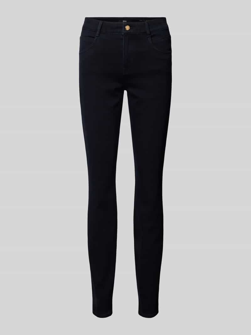 Slim Fit Jeans mit Eingrifftaschen Modell 'Shakira'