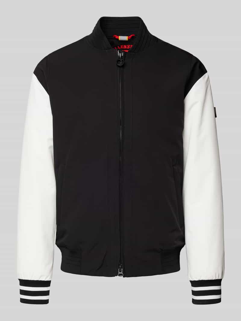 Wellensteyn Regular Fit College-Jacke in Two-Tone Modell 'COLLEGE PLAY' in Black, Größe S