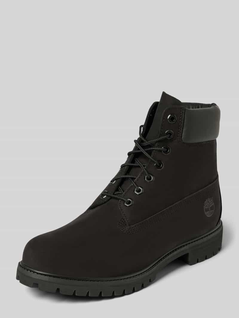 Timberland Schnürboots mit Label-Details in Black, Größe 41