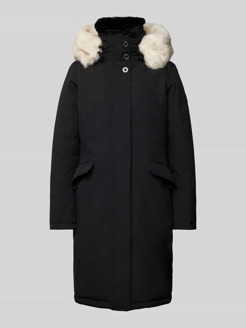 Wellensteyn Parkamantel mit Stehkragen Modell 'ENTERPRISE CLASSIC LONG' in Black, Größe L