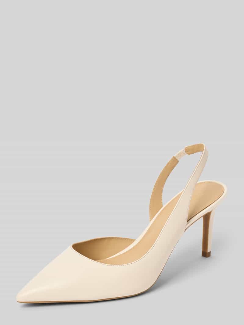 MICHAEL Michael Kors Lederpumps mit Fesselriemen Modell 'ALINA' in Offwhite, Größe 36