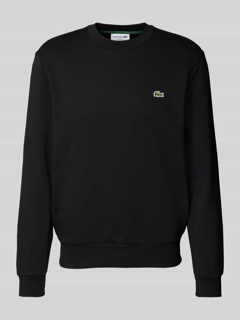 Lacoste Sweatshirt mit Logo-Detail in Black, Größe L