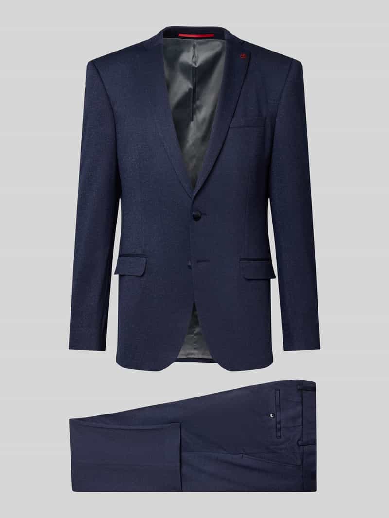 Roy Robson Slim Fit Anzug mit 2-Knopf-Sakko in Marine, Größe 106