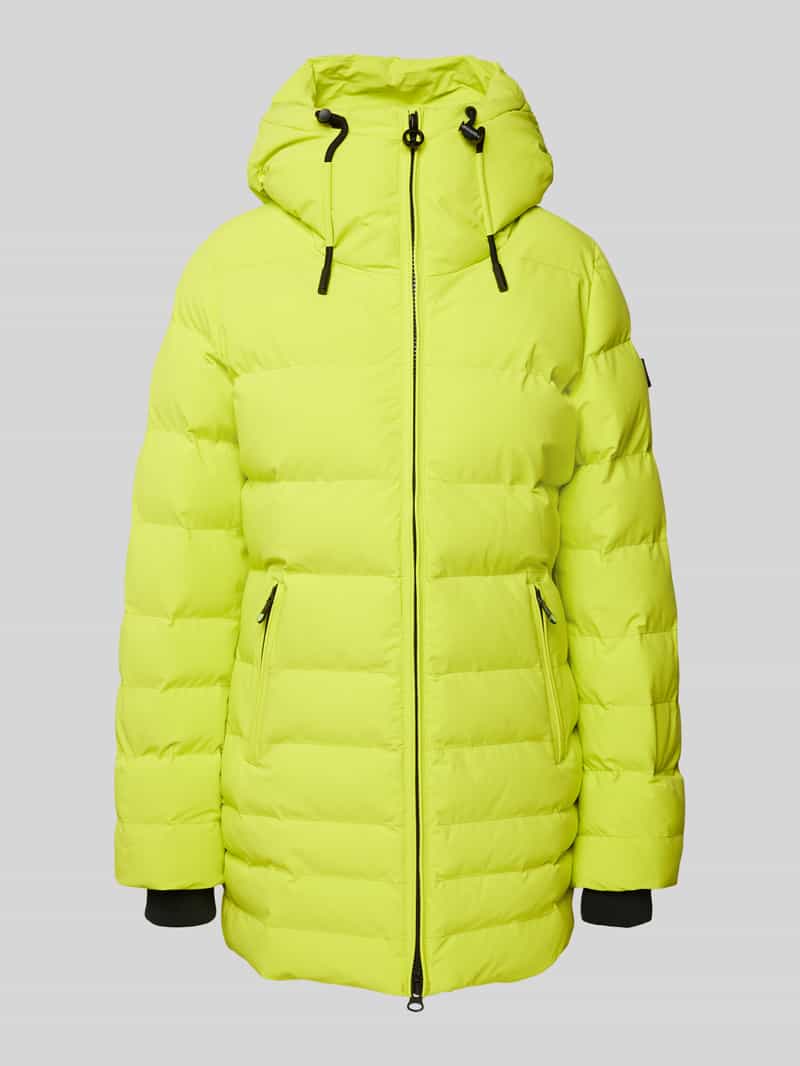 Wellensteyn Shaped Fit Steppjacke mit Reißverschlusstaschen Modell 'CORDOBA' in Neon Gelb, Größe S