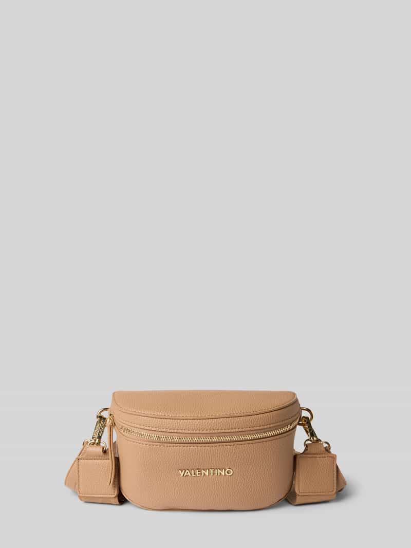 VALENTINO BAGS Bauchtasche mit Logo-Applikation Modell 'Miramar' in Beige, Größe 1