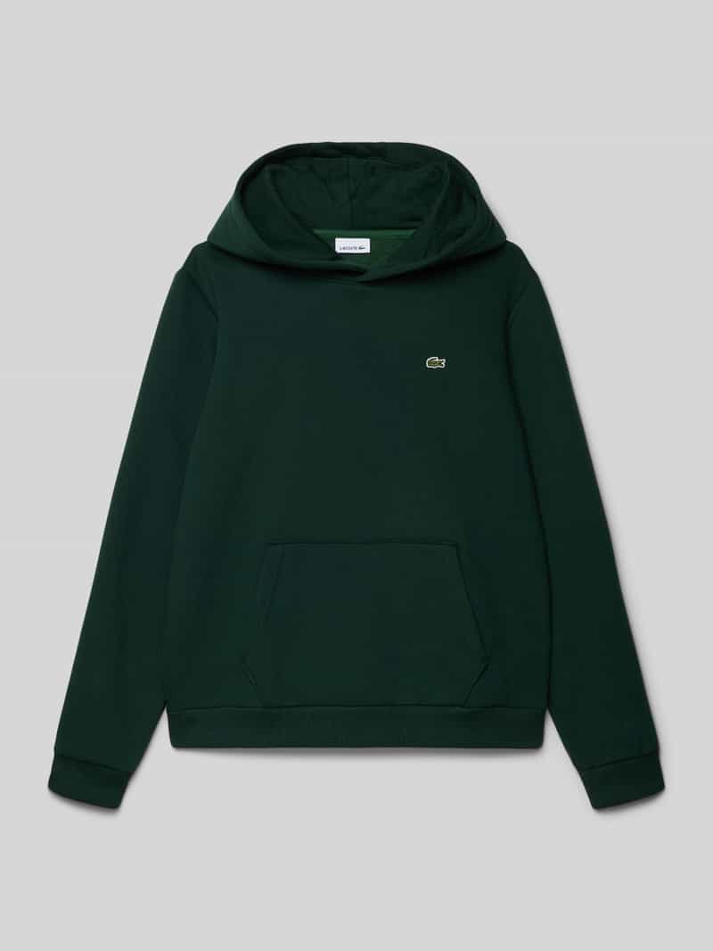 Lacoste Regular Fit Hoodie aus Baumwoll-Mix Modell 'CORE' in Dunkelgruen, Größe 164