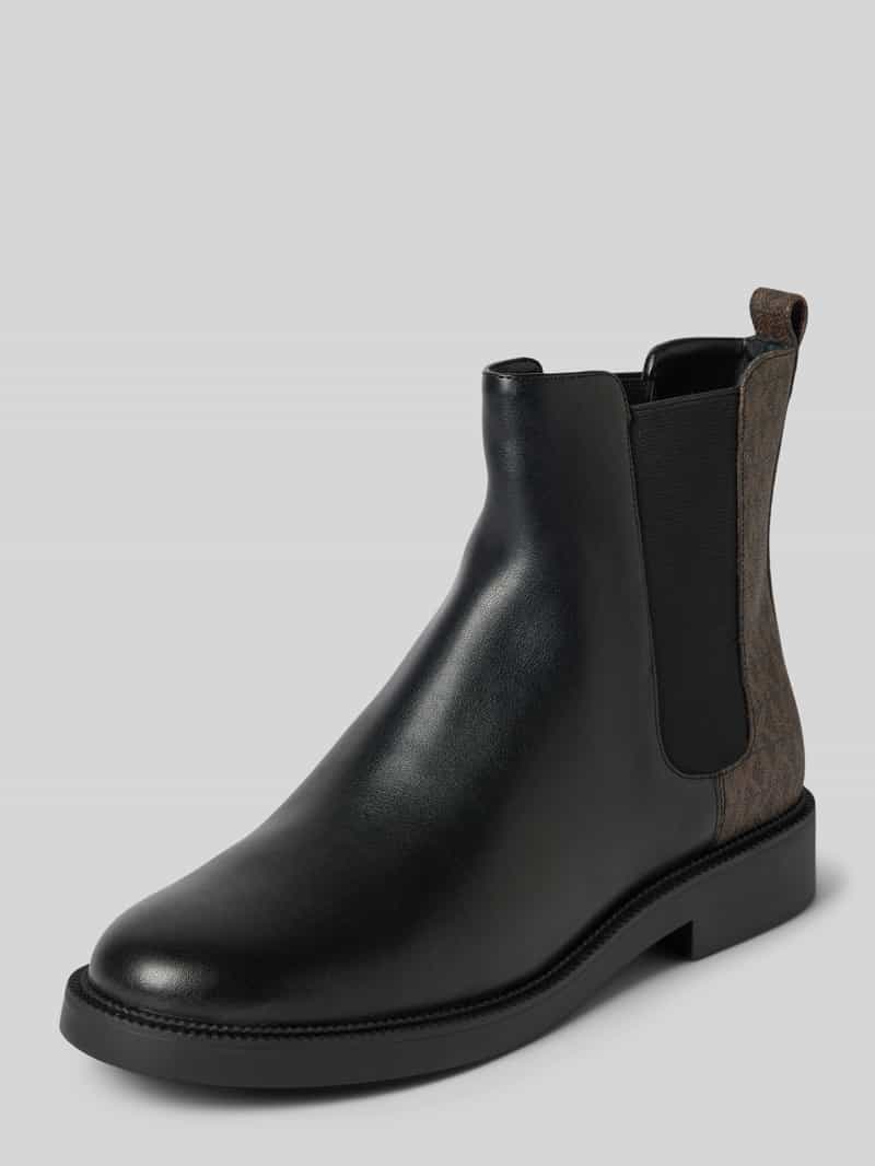 MICHAEL Michael Kors Stiefeletten mit Logo-Muster Modell 'HAZEL' in Black, Größe 36