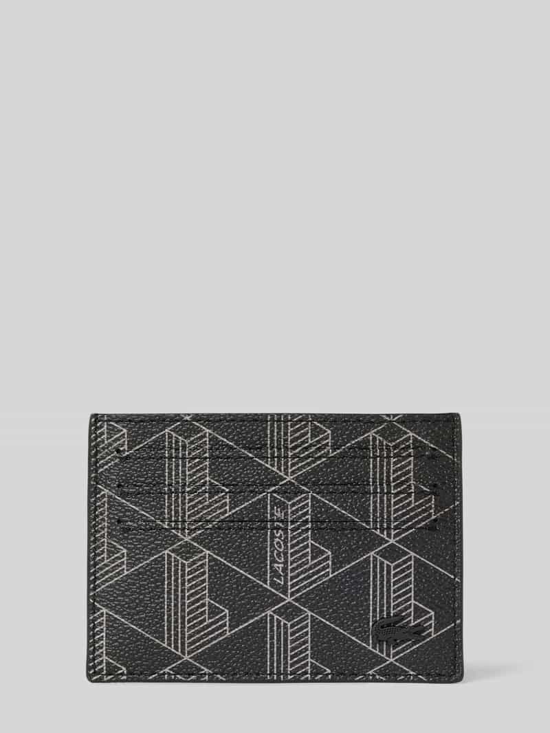 Lacoste Kartenetui in Lederoptik Modell 'MONEY PIECES' in Black, Größe 1