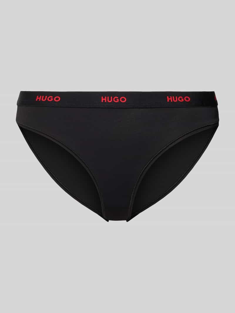 HUGO Slip aus Baumwoll-Mix Modell 'HUGO ID BRIEF' in Black, Größe L