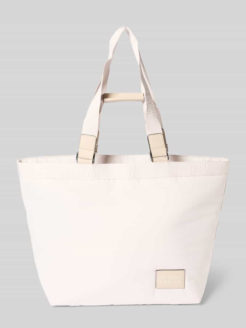 Handtasche mit Label-Badge Modell 'SCHÖNEBERG'