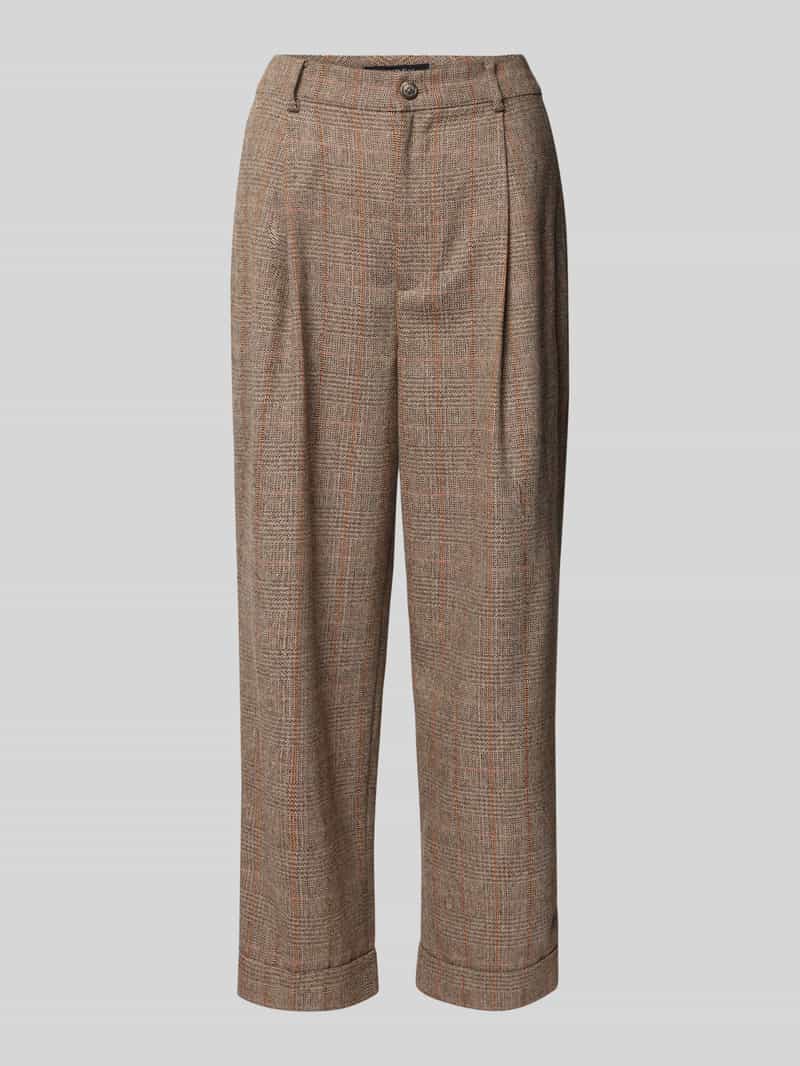 Lauren Ralph Lauren Stoffhose mit Gesäßtaschen Modell 'FENSKA' in Beige, Größe 36