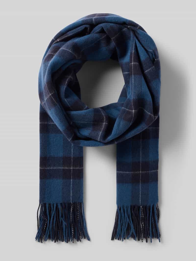 Karierter Schal mit Fransen