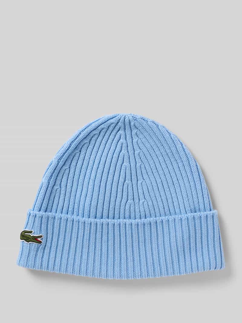 Lacoste Mütze aus reiner Wolle in Hellblau, Größe 1
