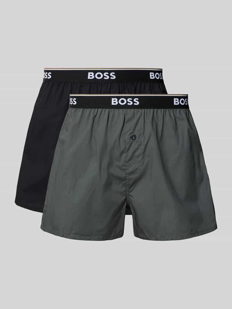 Regular Fit Boxershorts aus reiner Baumwolle im 2er-Pack