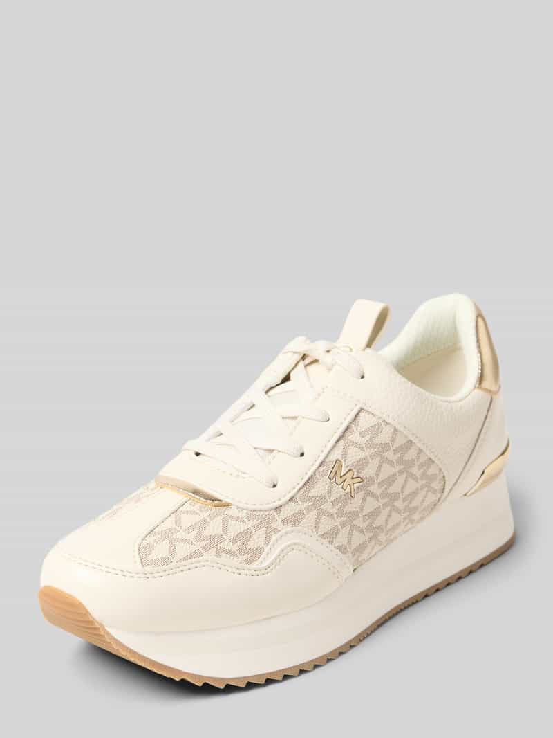 MICHAEL Michael Kors Sneaker mit Logo-Applikation Modell 'Raina' in Beige, Größe 36
