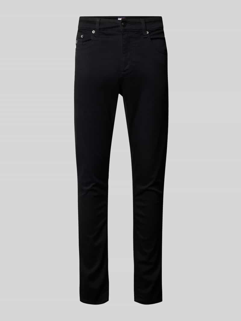 Tommy Jeans Slim Fit Jeans im 5-Pocket-Design Modell 'AUSTIN' in Black, Größe 29/32