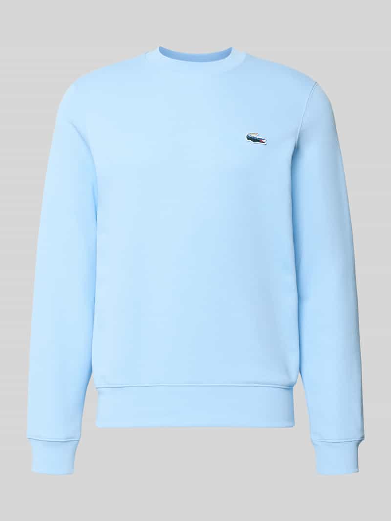 Lacoste Regular Fit Sweatshirt aus reiner Baumwolle in Hellblau, Größe XXL