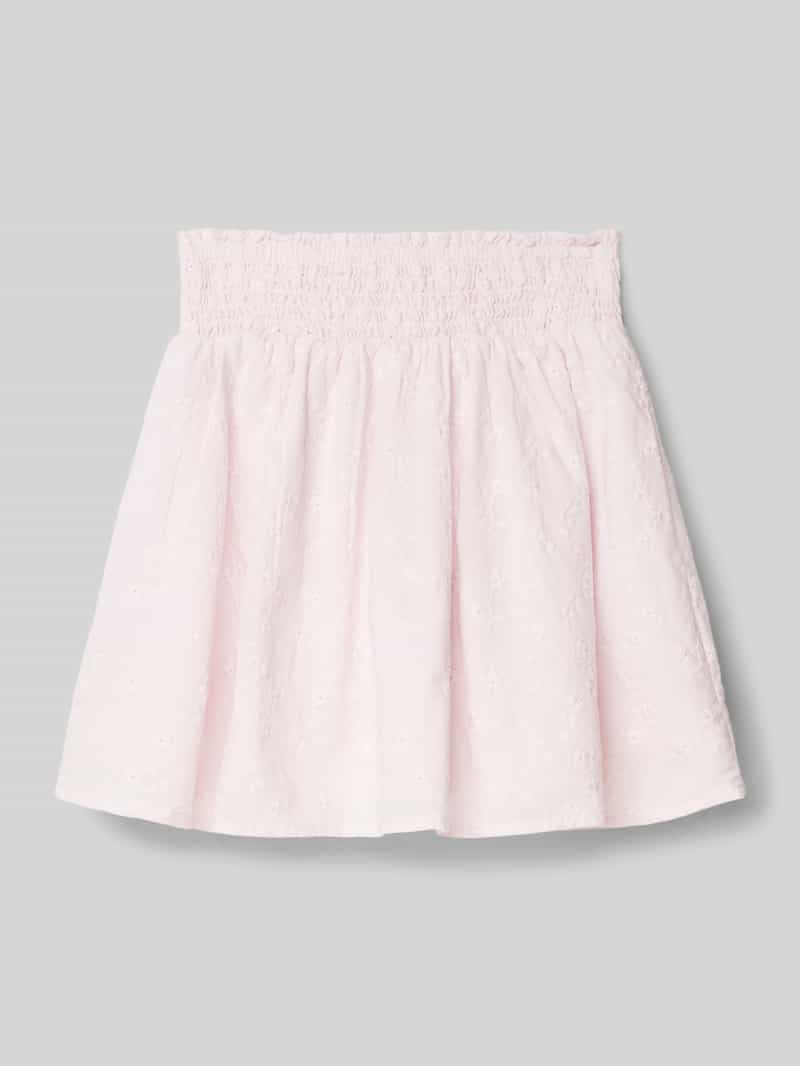 Rock mit floraler Stickerei