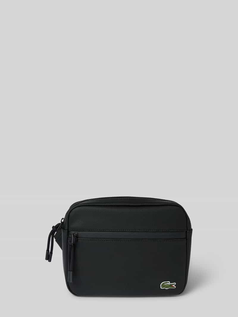 Lacoste Umhängetasche mit verdecktem Reißverschluss in Black, Größe 1