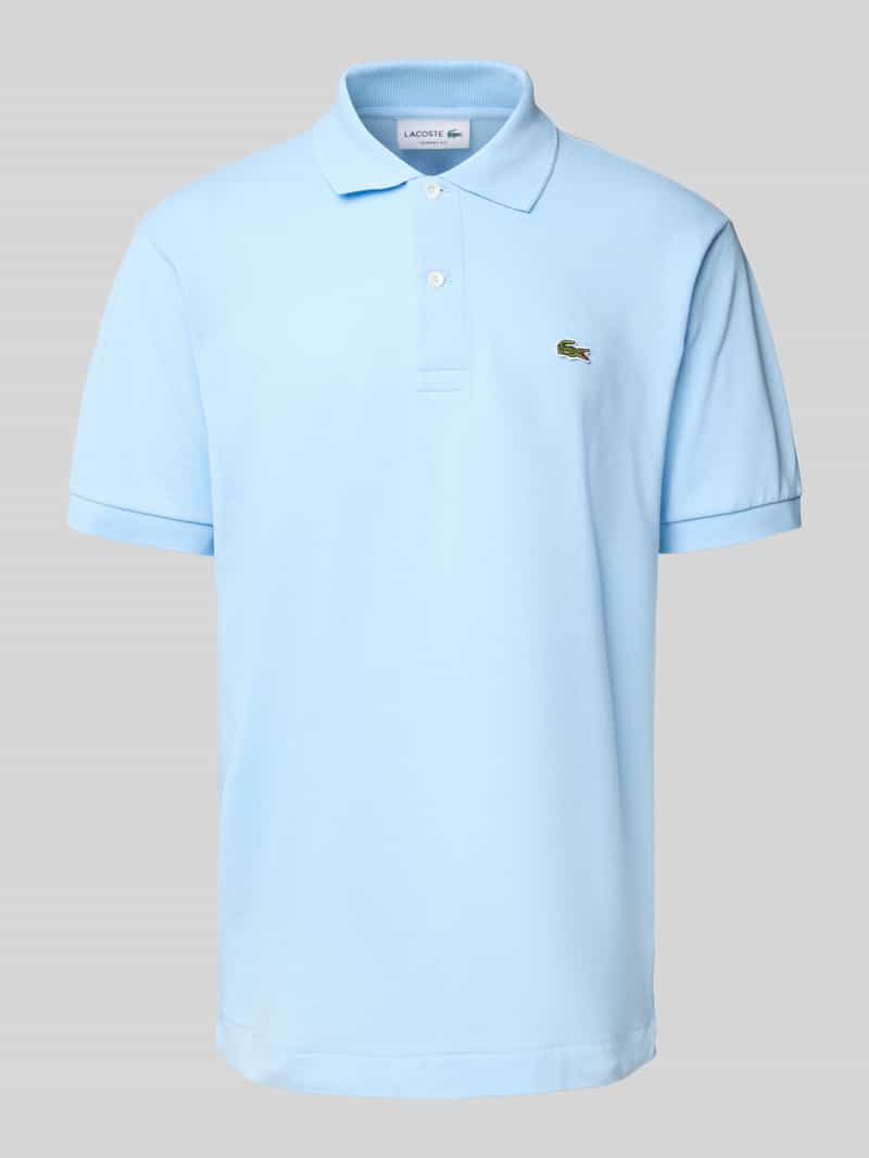 Lacoste Regular Fit Poloshirt aus reiner Baumwolle in Hellblau, Größe XS