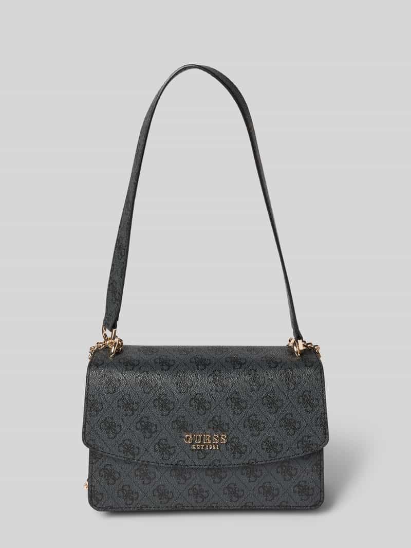 Guess Handtasche mit Schulterriemen Modell 'CALISTA' in Anthrazit, Größe 1