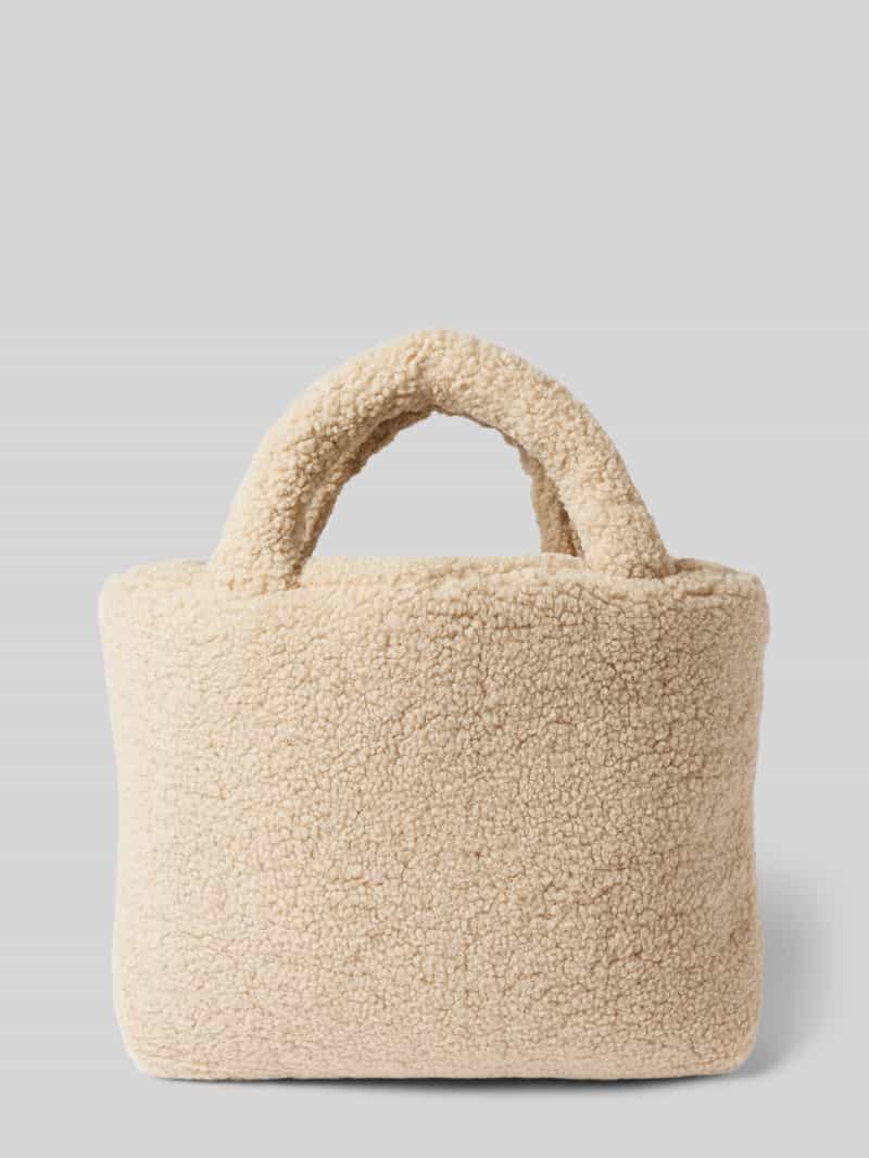 Handtasche aus Teddyfell Modell 'Ecru'
