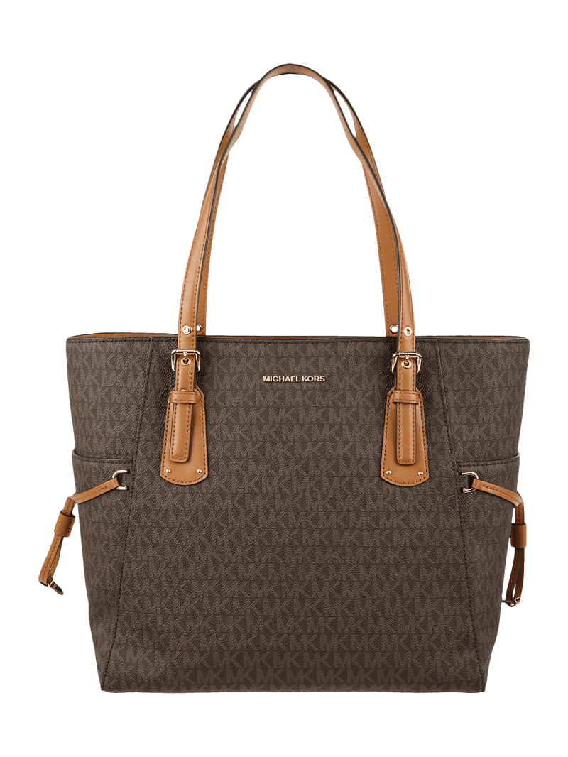 MICHAEL Michael Kors Shopper mit Logo-Muster in Mittelbraun, Größe 1