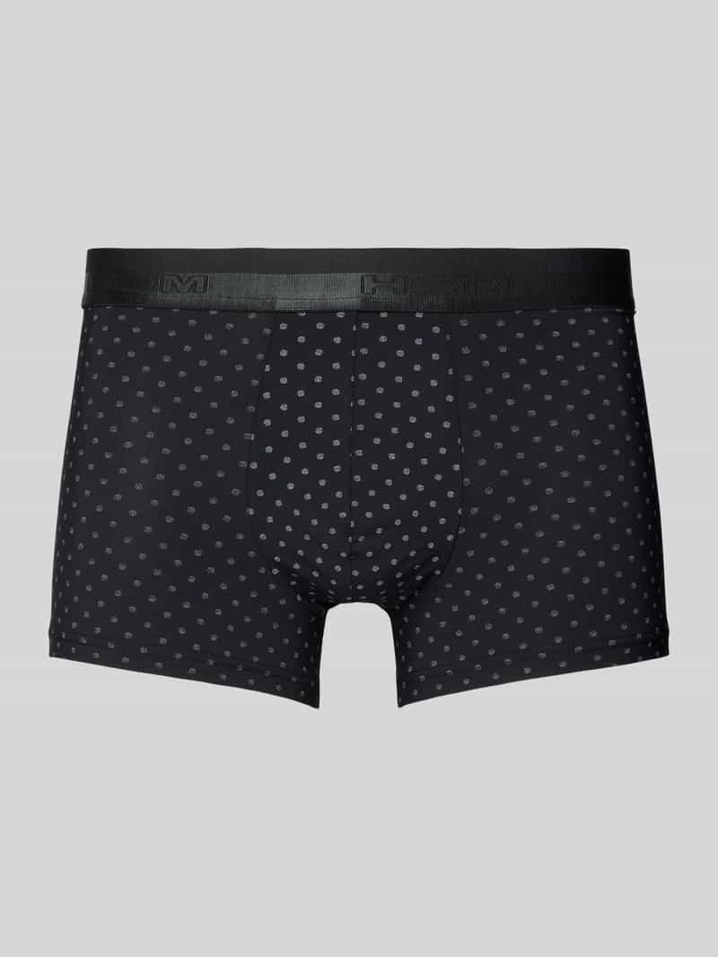 HOM Boxershorts mit elastischem Label-Bund Modell 'Max' in Black, Größe L
