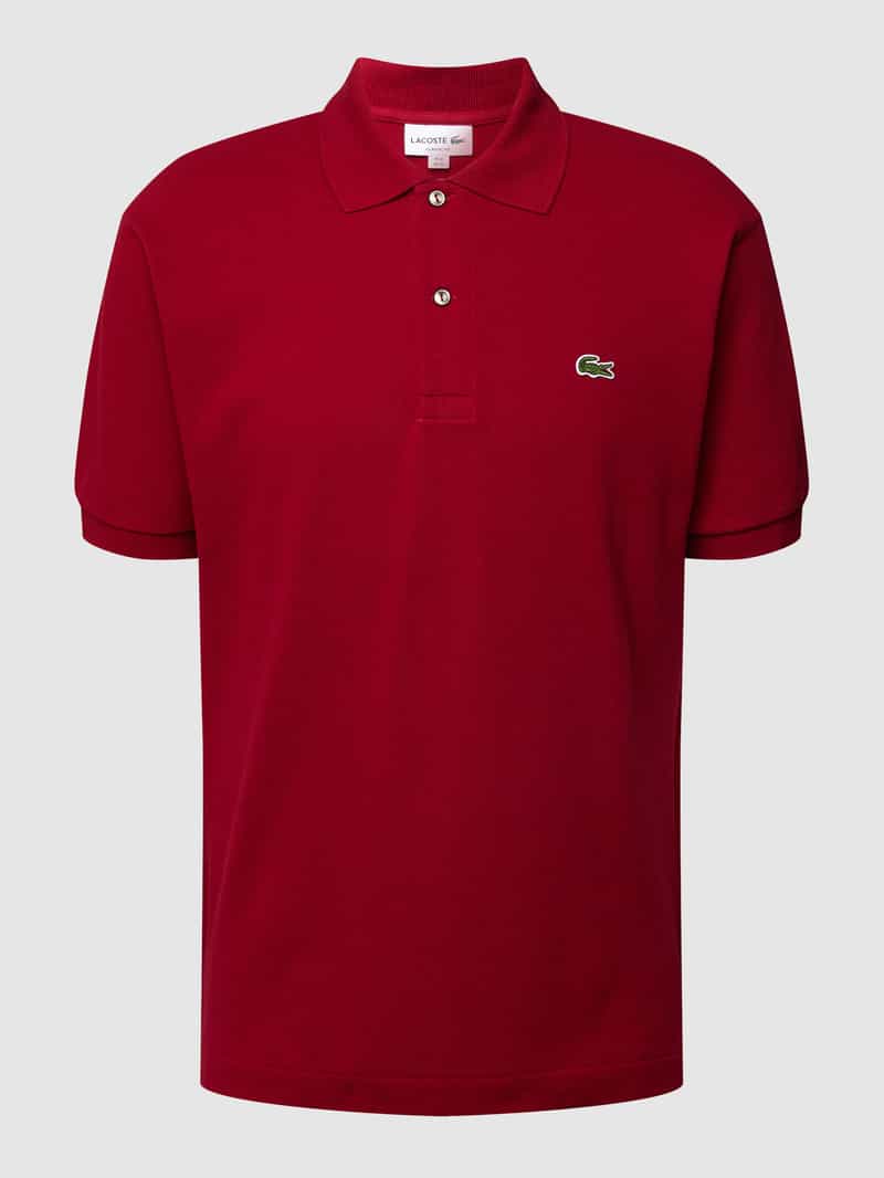 Lacoste Poloshirt mit Label-Stitching Modell 'L.12.12 CORE' in Bordeaux, Größe 3XL